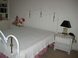 IRON AND BRASS--QUEEN SIZE BED