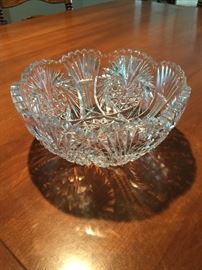 beautiful cut crystal bowl
