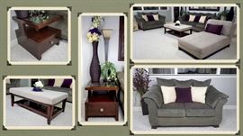 side tables, coffee table, Sofa & Love seat