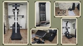 Weider Platinum Intelligent complete GYM.. electronically adjust level of resistance up to 340lb.