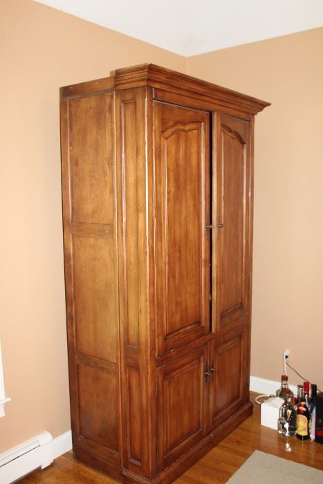 armoire with matching side book cases