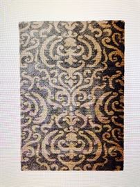 $50 shag rug - tan and gray (in used condition)
