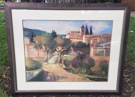 $40 &nbsp; - 30.5x38' print with Italian scene