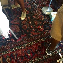 $750 - Antique wool persian rug. 9X12