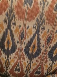 Close detail of Ikat chair