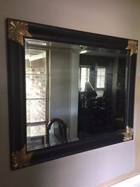 $50 - 36x30' Large Gold and black mirror