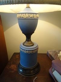 Blue Wedgwood Lamp