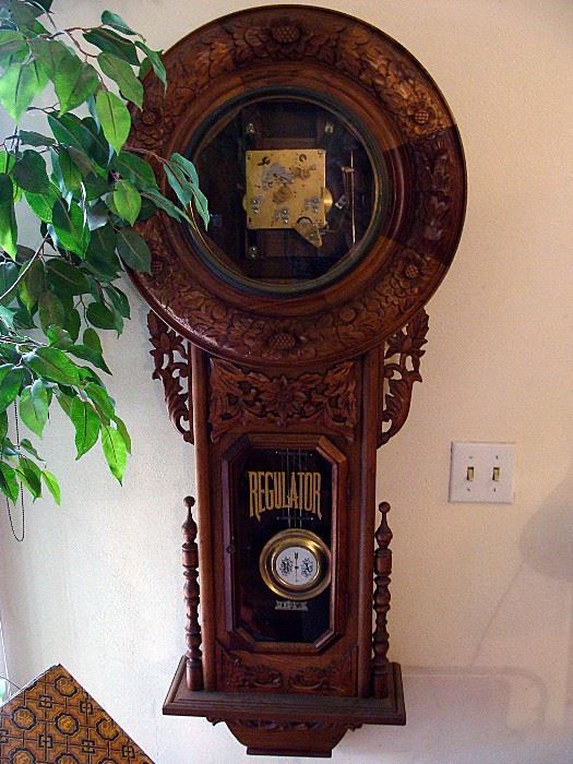 Large carved clock
