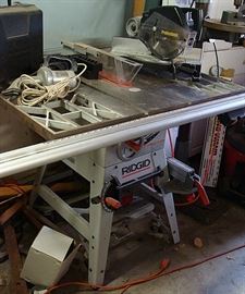 large table saw-Ridgid