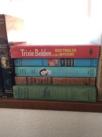 Books. Hardy Boys, Trixie Belen, Cherry Ames, Nancy Drew
