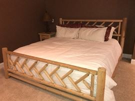 Bed and nightstands- Plow and Hearth