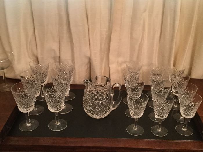 Waterford Wine Glasses & Pitcher