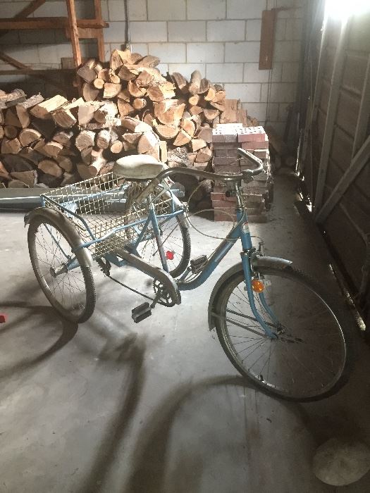 Vintage adult tricycle 