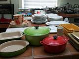 LE CREUSET COOKWARE AND LOTS OF OTHER QUALITY GOODS