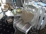 SHABBY CHIC CHAIR & PILLOWS