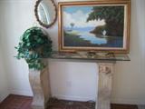 ENTRY TABLE & FINE ART WORK