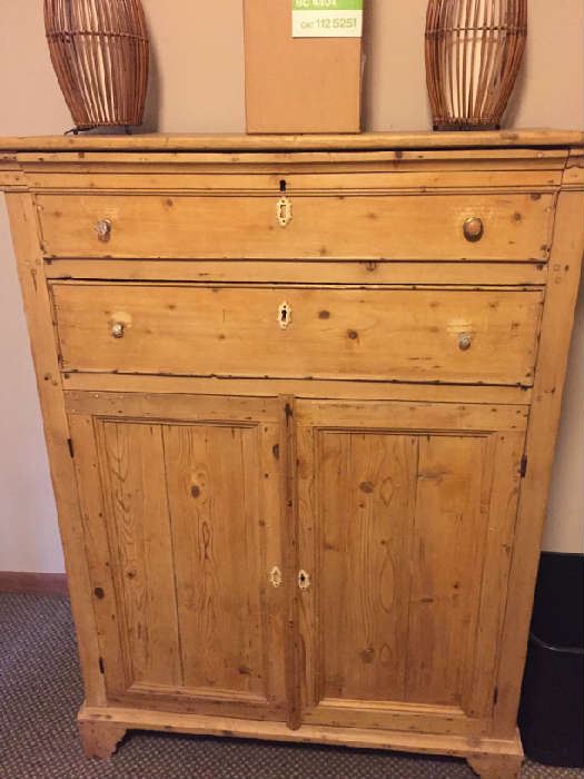 ANTIQUE PINE JELLY CUPBOARD 