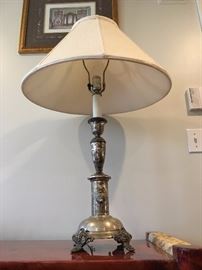 Sterling Candlestick Lamp