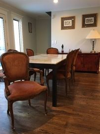 Suede Dining Chairs 
