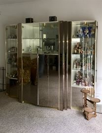Another mirrored display cabinet 