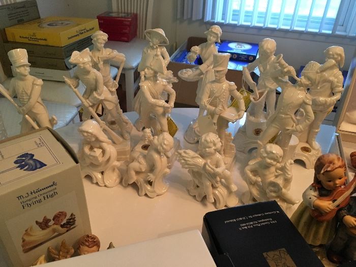Goebel white porcelain figurines 