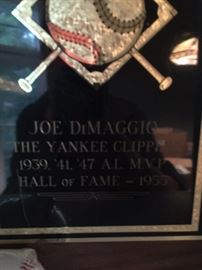 Joe DeMaggio Signed Memorabilia 