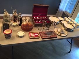 porcelain and silverware 