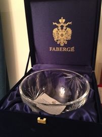Gorgeous crystal bowl by Faberge