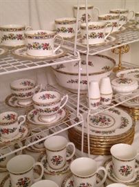 Gorgeous English Coalport "Ming Rose" bone china