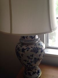 Blue & white lamp