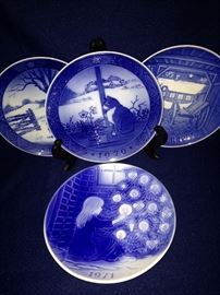 Royal Copenhagen plates (over a dozen available)