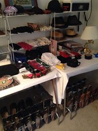 Shoes, gloves, men's hats