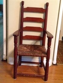 Vintage High Backed Child's Chair