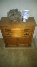 Oak antique nightstand