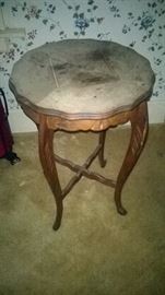 Antique lamp table ( top needs care)