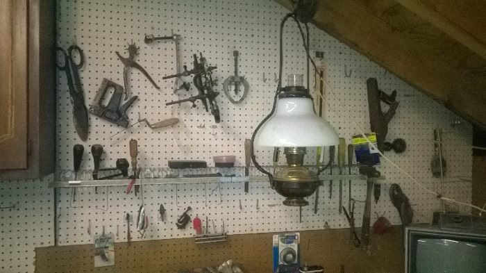 Misc. Tools, Tin Snips, wood plane, staple gun, calipers and much more 