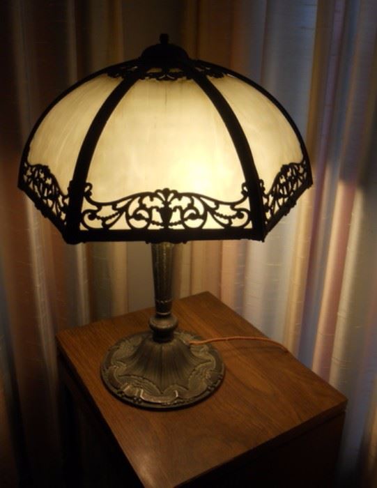 Another Slag Glass Lamp