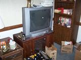 OLDER TV, BOOKSHELF & MISC.