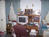 OLDER COMPUTER & DESK