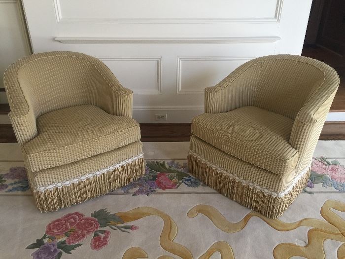 Quality pair SWIVEL CHAIRS