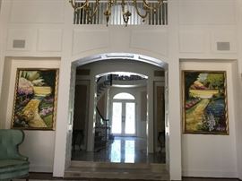 Pair large PAINTINGS