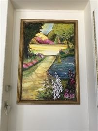 Very large (5 foot plus) paintings (pair a all)