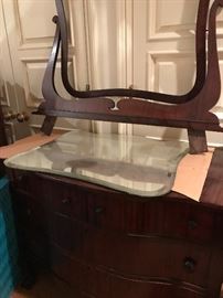 Mahogany dresser with mirror