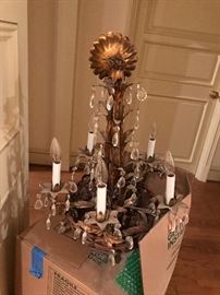 Gilt Italian chandelier