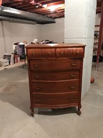 Tall mahogany dresser