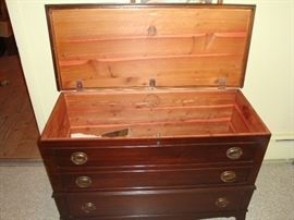 Antique Cedar Chest (Open)