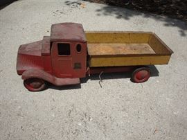Antique Little Jim Playthings Pressed Metal Dump Truck~JCPenney Co.