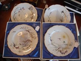 Haviland Limoges Automne Limited Edition Plates in Original Boxes