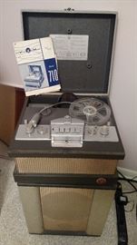 1956 The Voice Of Music Tube Reel-To-Reel Recorder Tape-O-Matic Model 710