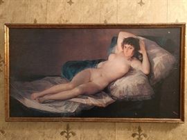 Look at this little vixen! She's hanging on the wall and looks as if she could use a cigarette!